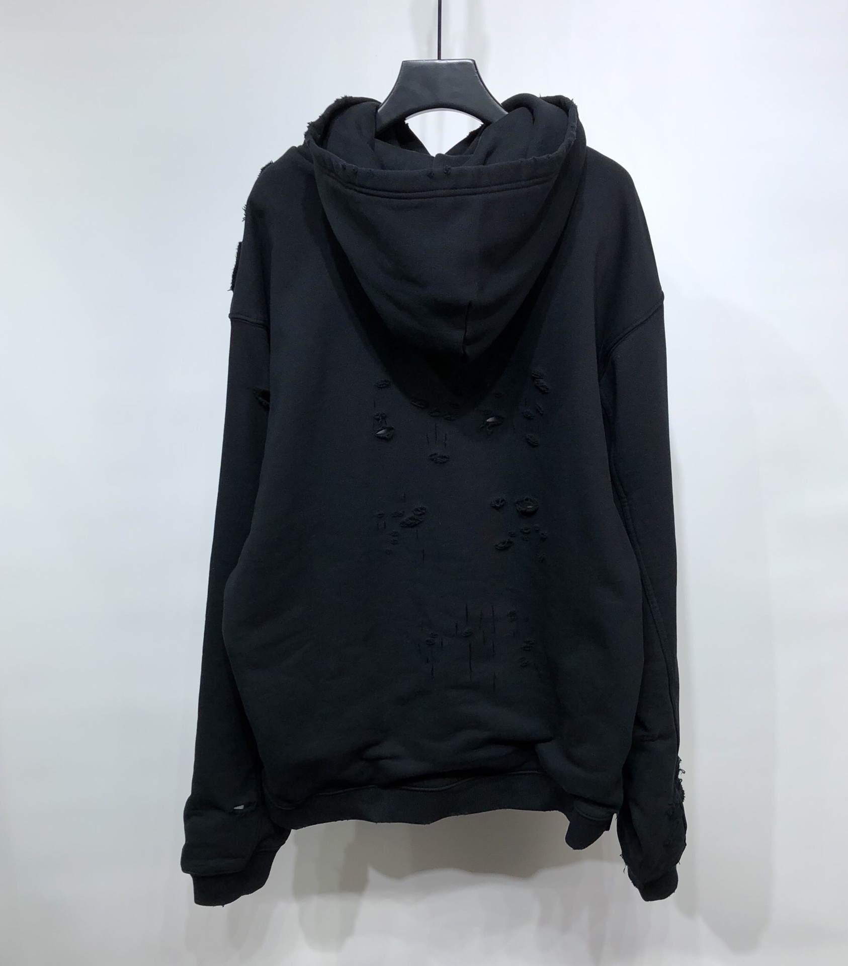 Balenciaga Hoodie Destroyed in Black