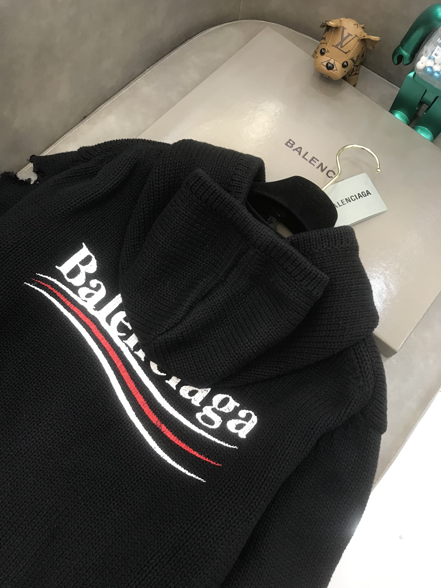 Balenciaga Hoodie Destroyed in Black