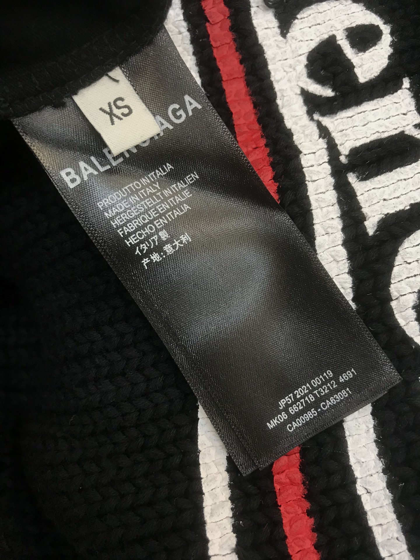 Balenciaga Hoodie Destroyed in Black