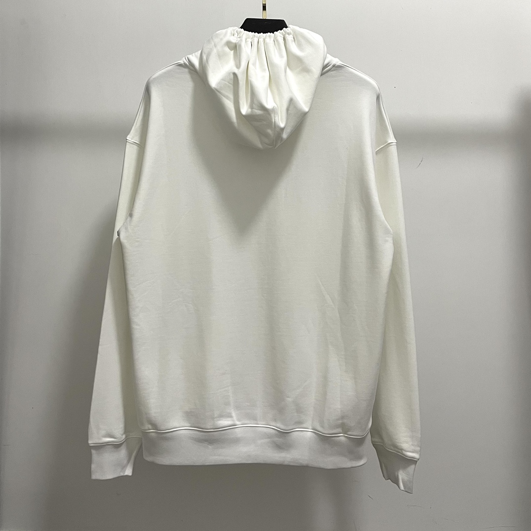 Balenciaga Hoodie BB Pixel Medium Fit in White