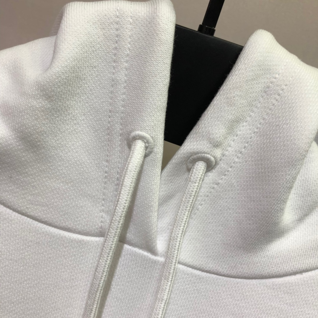 Balenciaga Hoodie BB Pixel Medium Fit in White