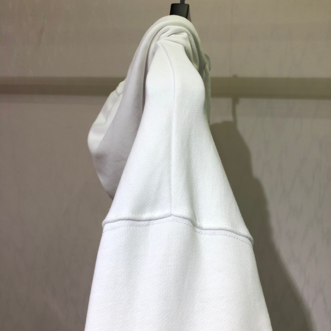 Balenciaga Hoodie BB Pixel Medium Fit in White