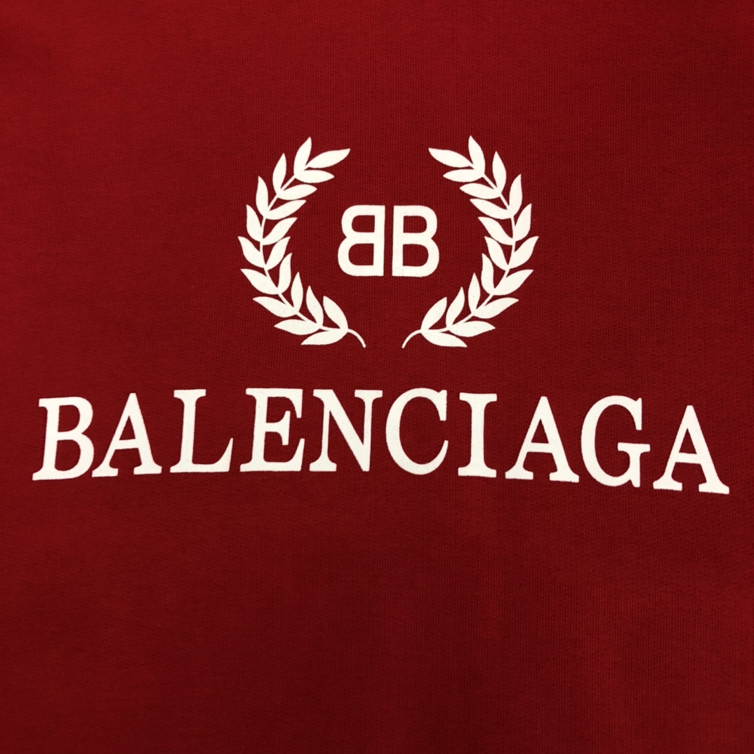 Balenciaga Hoodie BB Pixel Medium Fit in Red