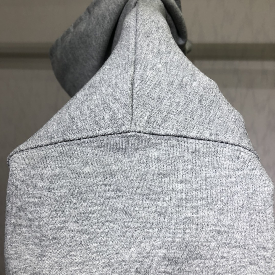 Balenciaga Hoodie BB Pixel Medium Fit in Gray