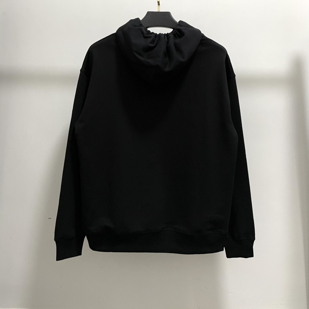 Balenciaga Hoodie BB Pixel Medium Fit in Black