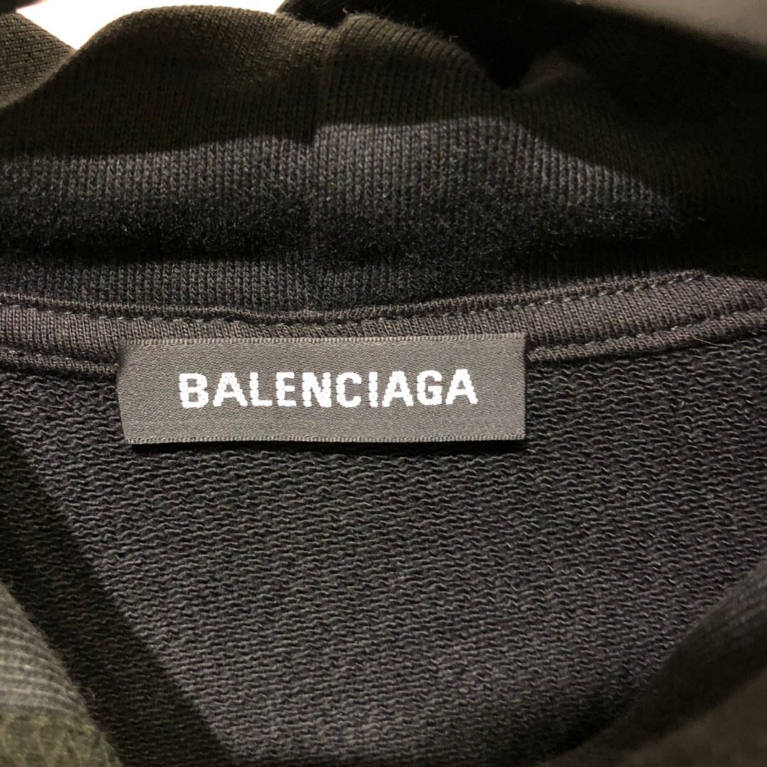 Balenciaga Hoodie BB Pixel Medium Fit in Black