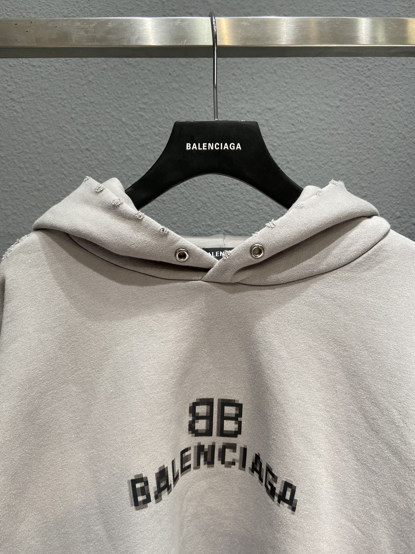 Balenciaga Hoodie BB Pixel Medium Fit