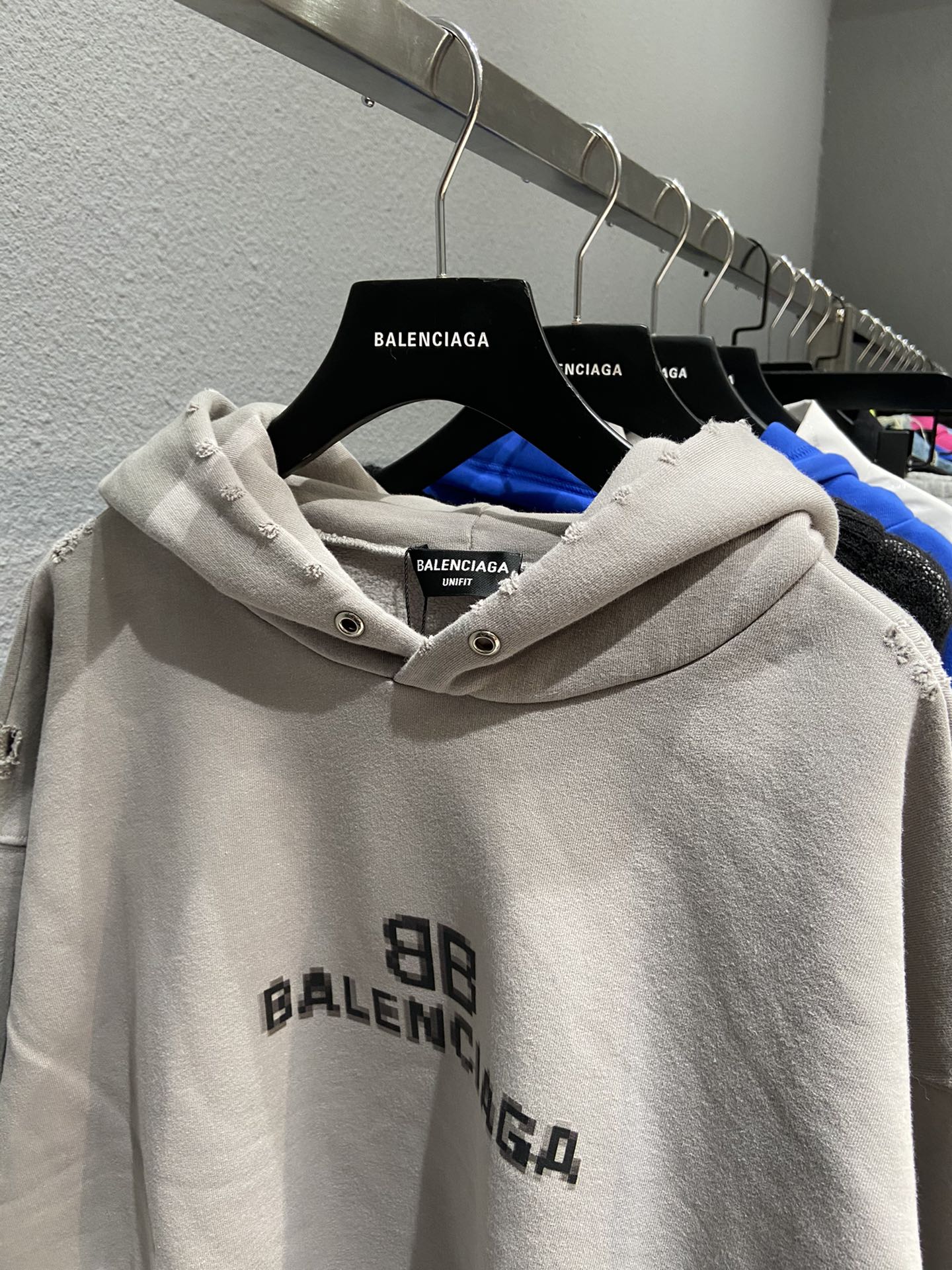 Balenciaga Hoodie BB Pixel Medium Fit