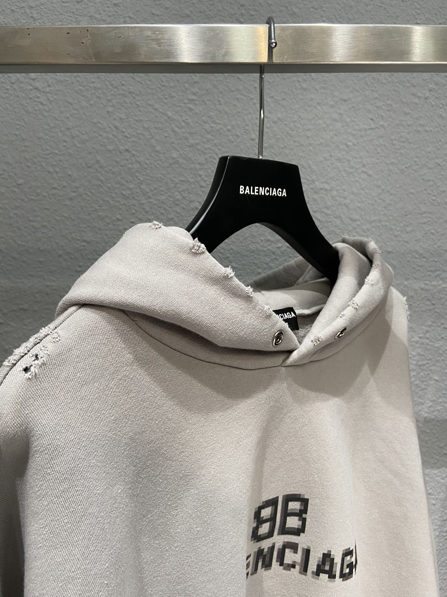 Balenciaga Hoodie BB Pixel Medium Fit