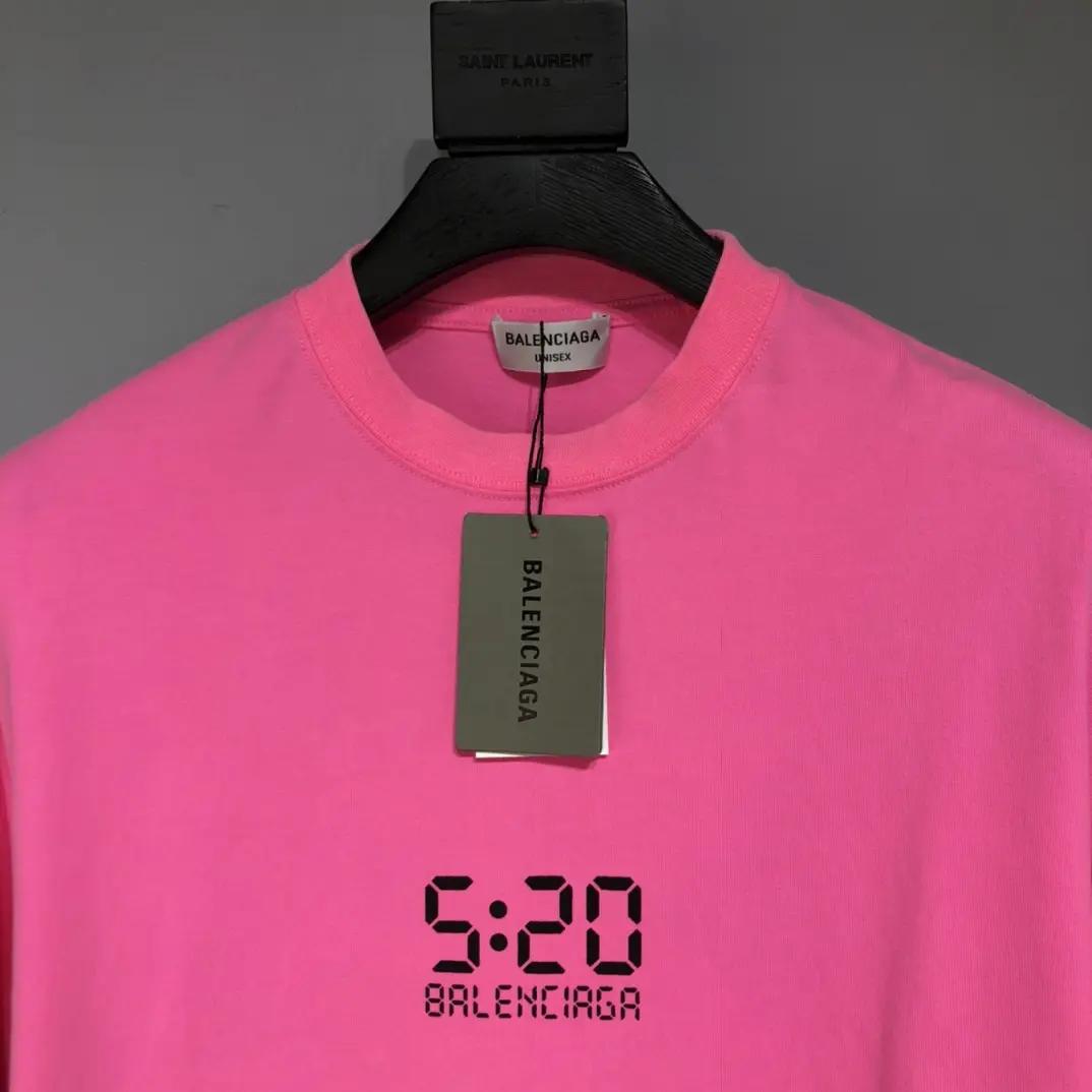 BALENCIAGA 2022SS new arrival T-shirt in rose red