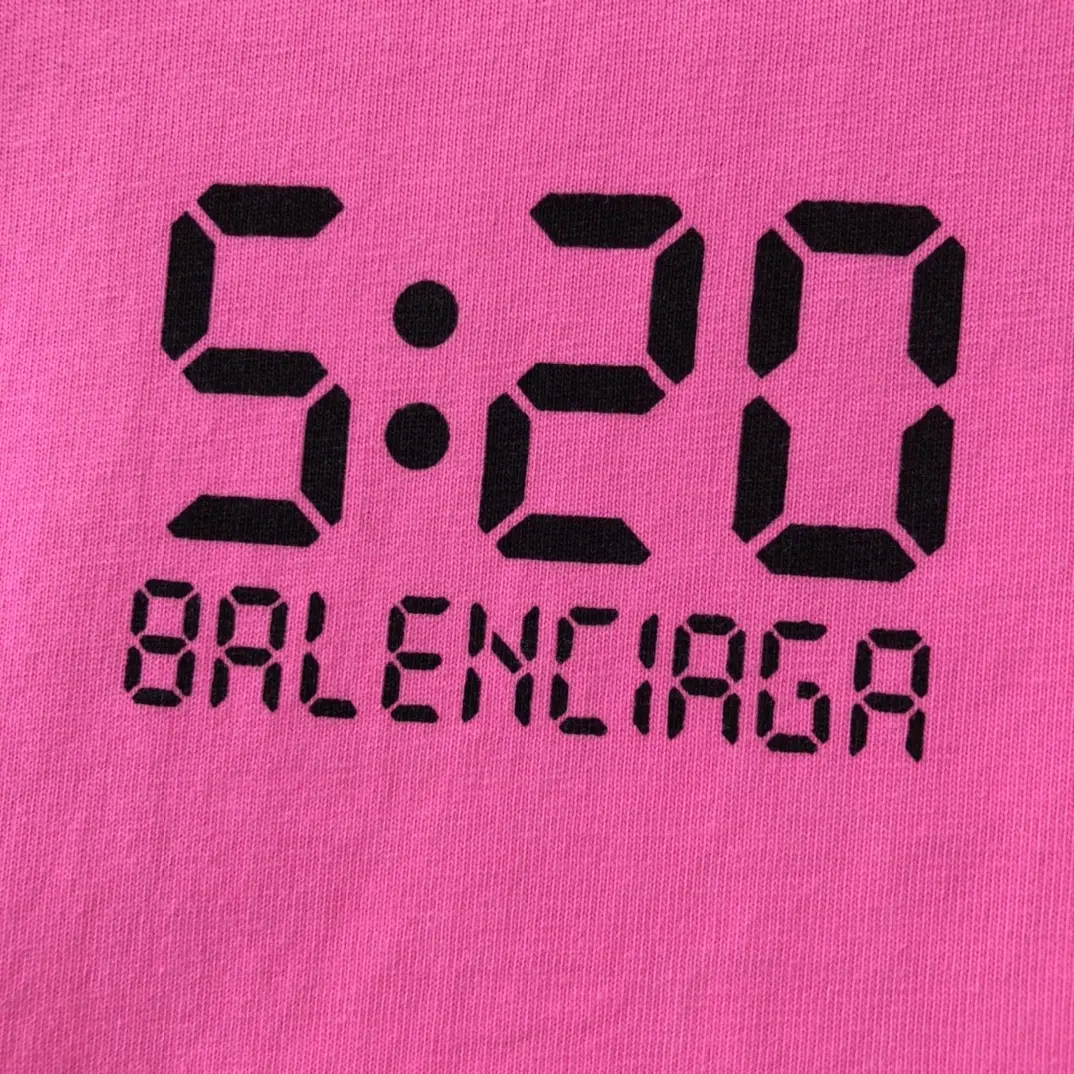 BALENCIAGA 2022SS new arrival T-shirt in rose red