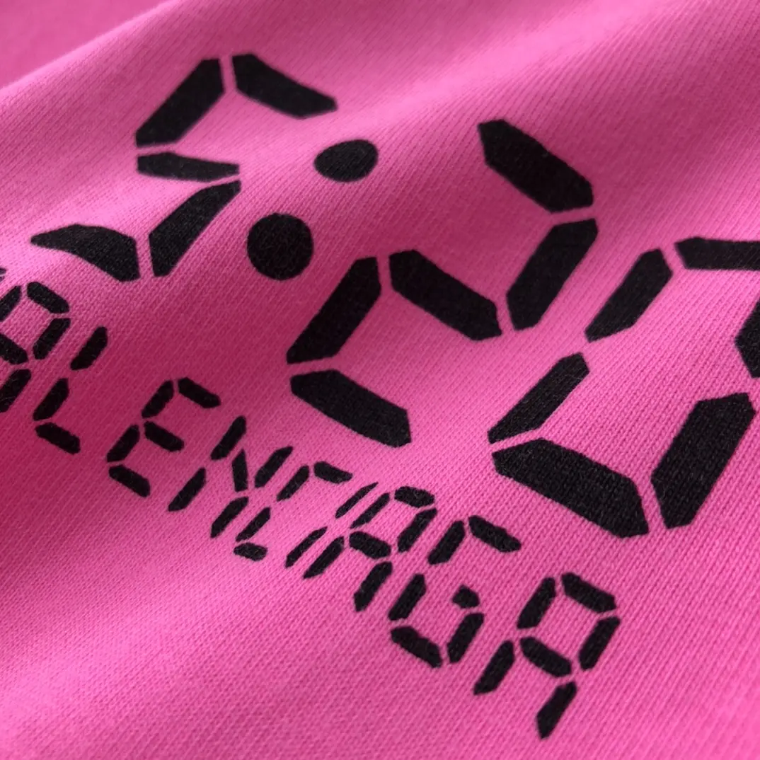 BALENCIAGA 2022SS new arrival T-shirt in rose red