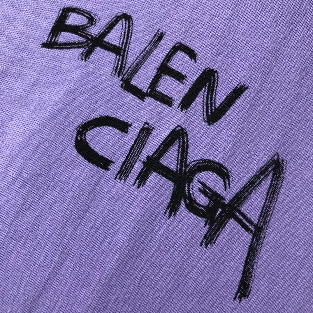 BALENCIAGA 2022SS new arrival T-shirt in purple