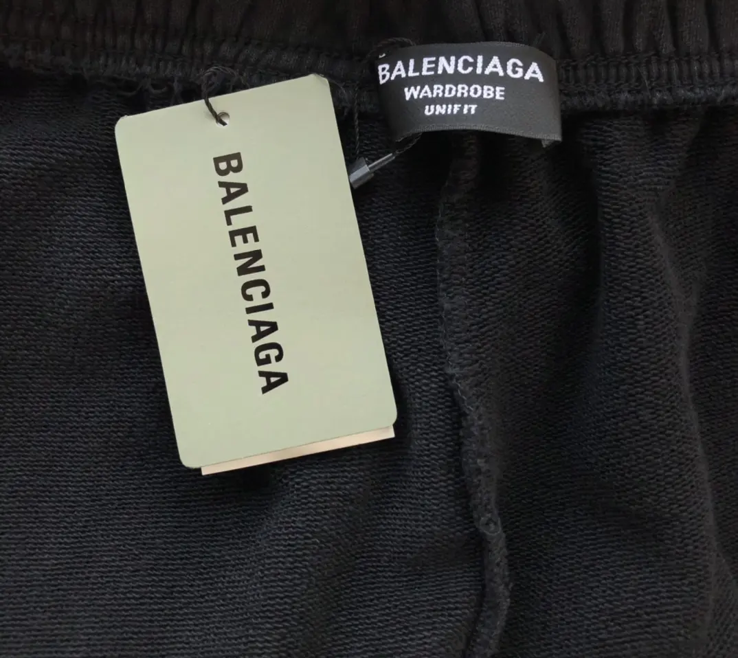 BALENCIAGA 2022SS fashion trousers in black