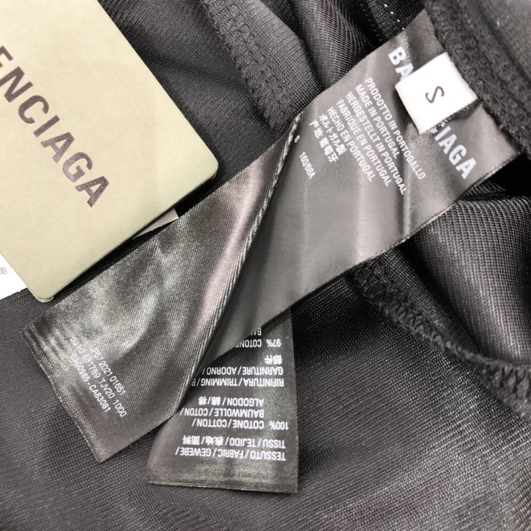 BALENCIAGA 2022SS fashion trousers in black