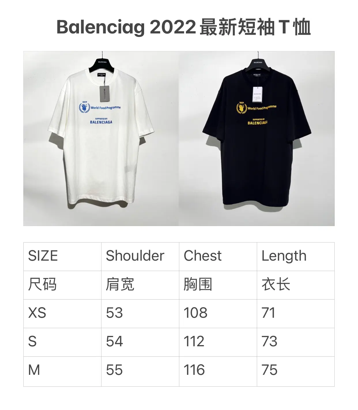 BALENCIAGA 2022SS fashion T-shirt in white