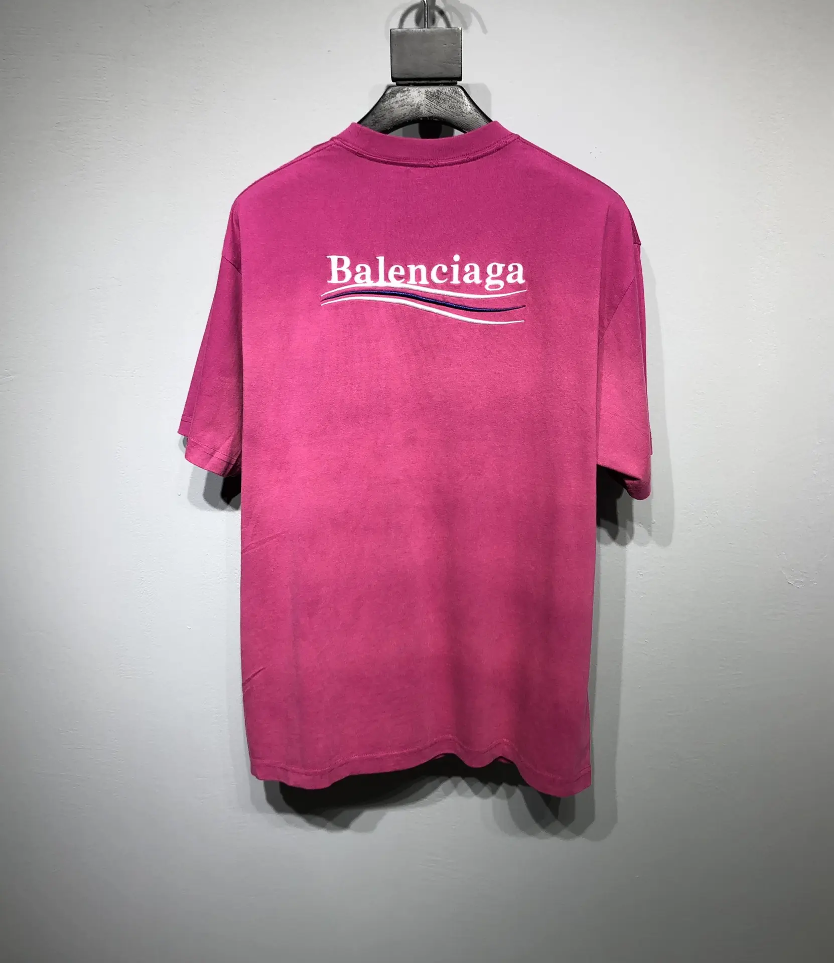 BALENCIAGA 2022SS fashion T-shirt in rose red