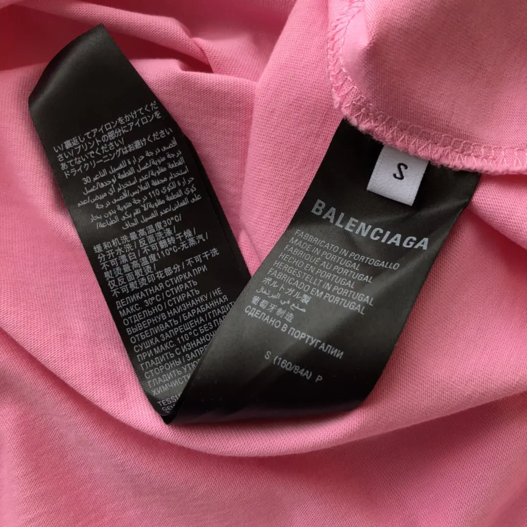 BALENCIAGA 2022SS fashion T-shirt in pink