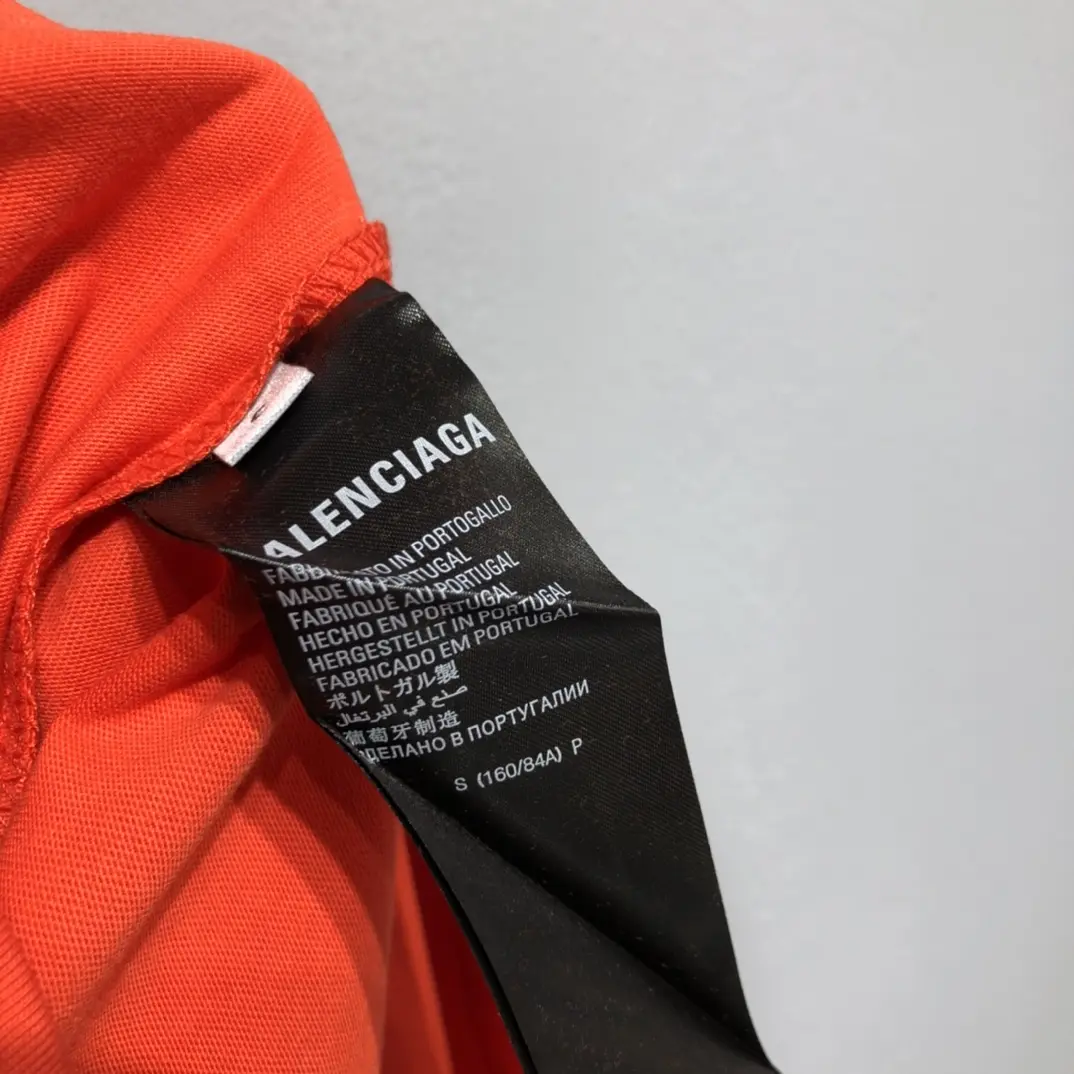 BALENCIAGA 2022SS fashion T-shirt in orange