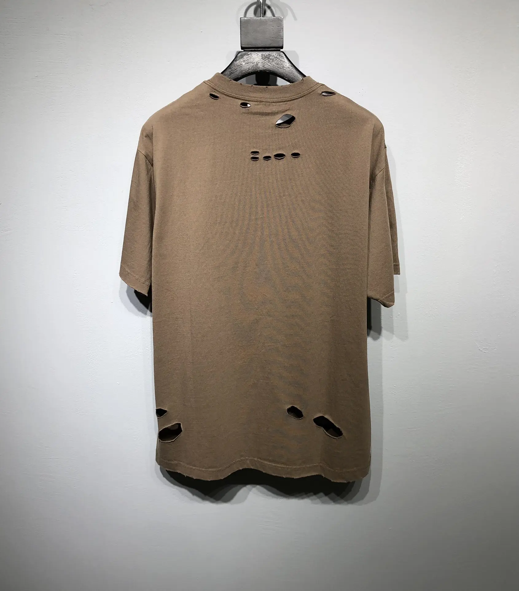 BALENCIAGA 2022SS fashion T-shirt in brown