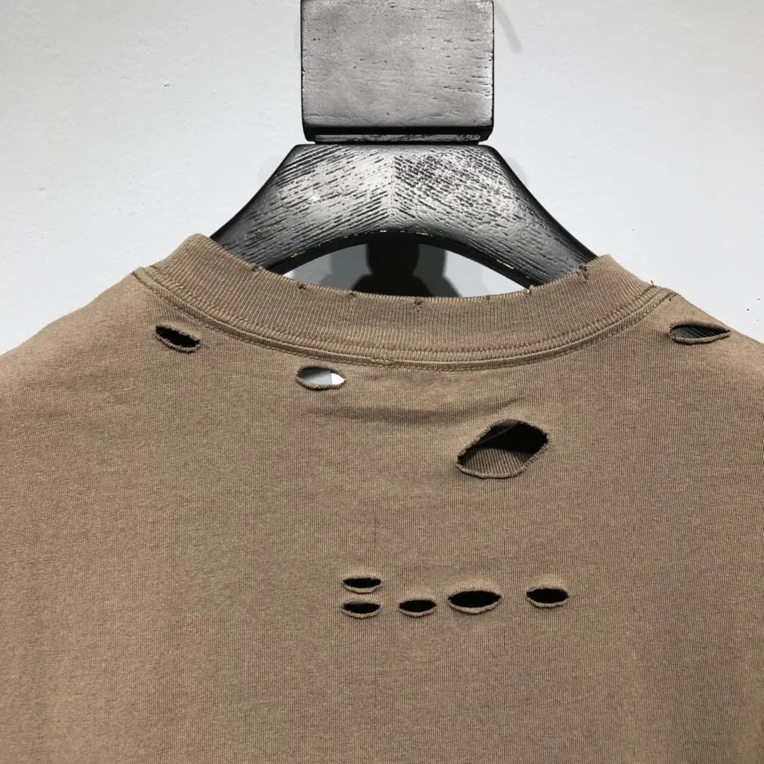 BALENCIAGA 2022SS fashion T-shirt in brown