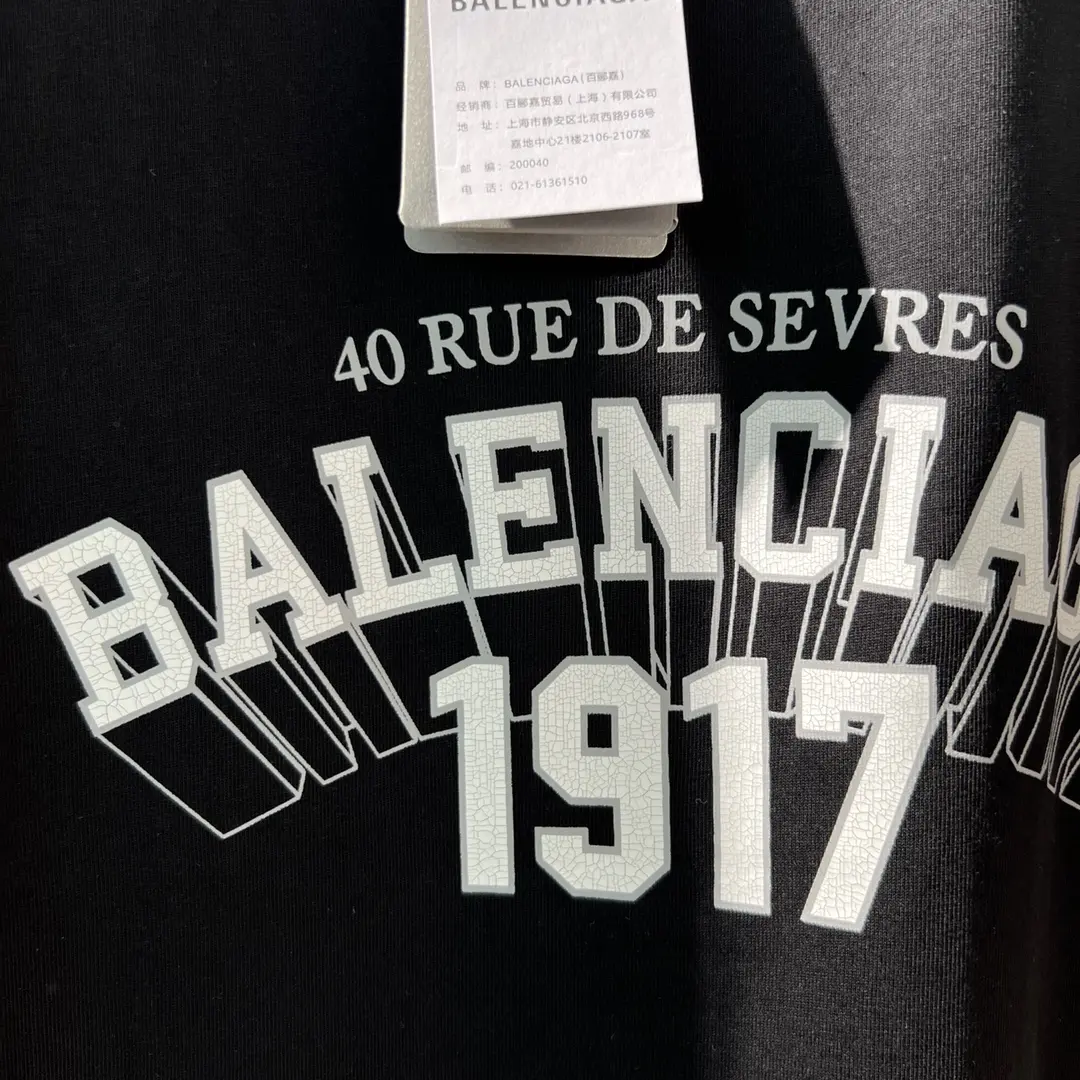 BALENCIAGA 2022SS fashion T-shirt in black