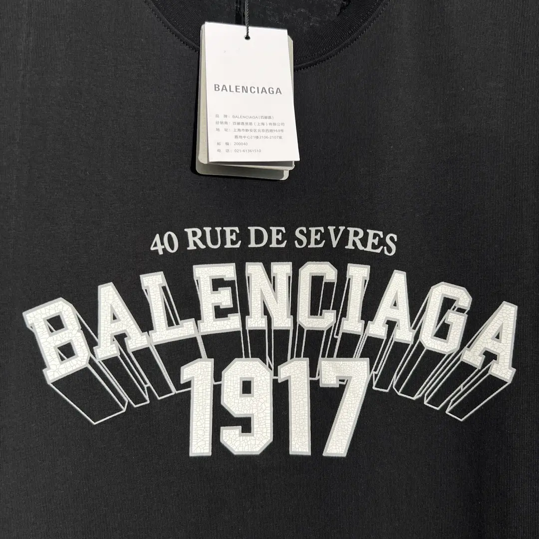 BALENCIAGA 2022SS fashion T-shirt in black