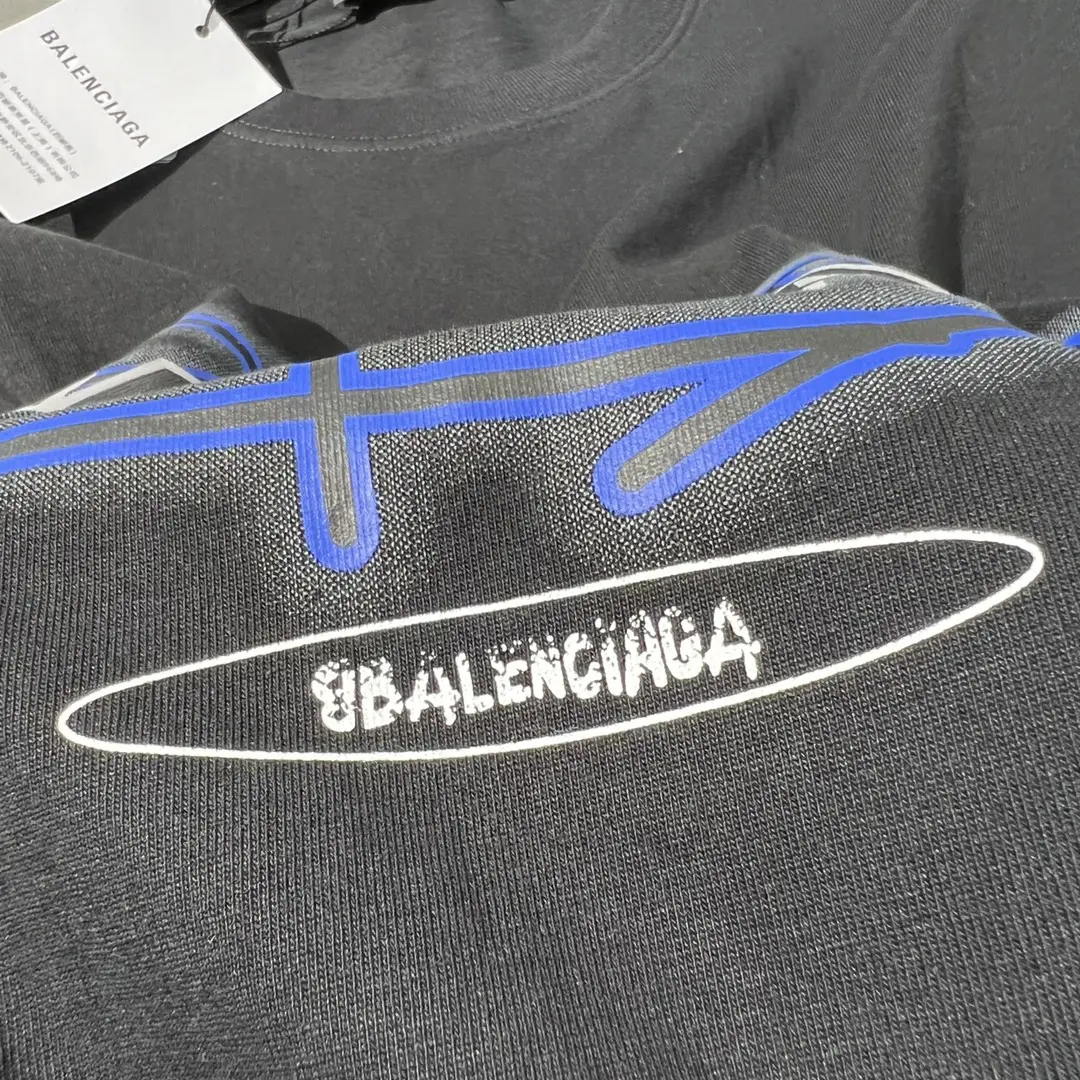 BALENCIAGA 2022SS fashion T-shirt in black