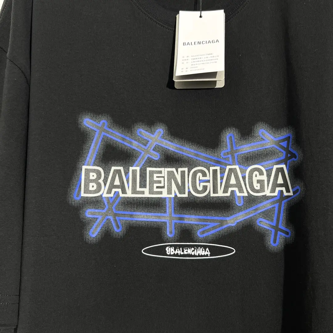 BALENCIAGA 2022SS fashion T-shirt in black