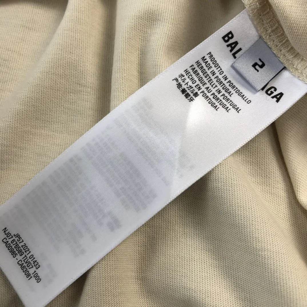 BALENCIAGA 2022SS fashion T-shirt in beige