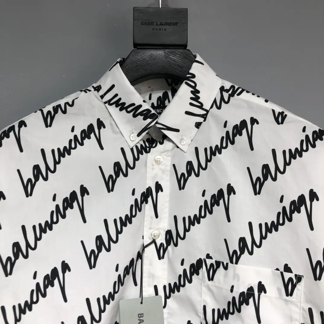 BALENCIAGA 2022ss fashion shirt in white