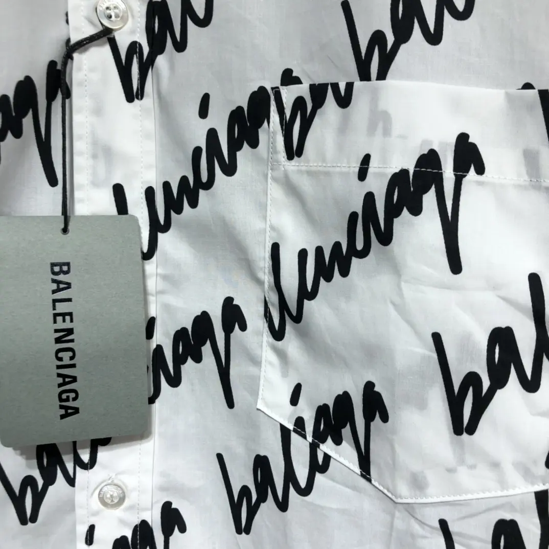 BALENCIAGA 2022ss fashion shirt in white