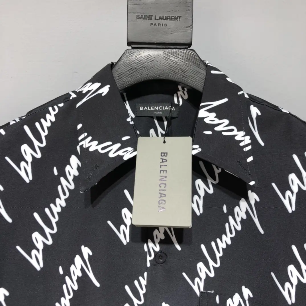 BALENCIAGA 2022ss fashion shirt in black