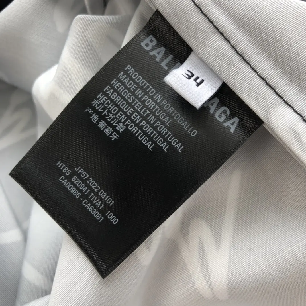 BALENCIAGA 2022ss fashion shirt in black