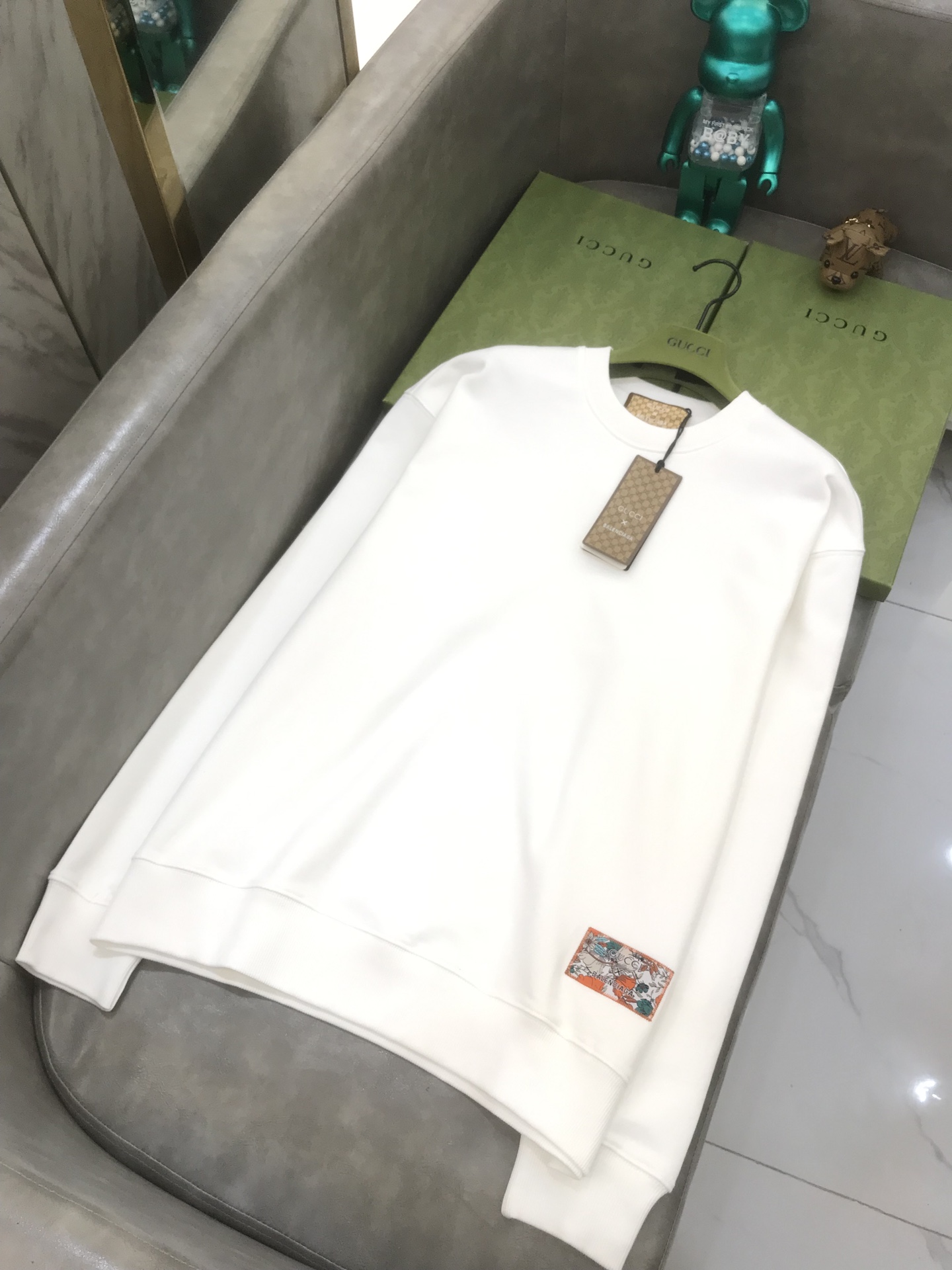 Balenciaga & Gucci Sweatshirt in White