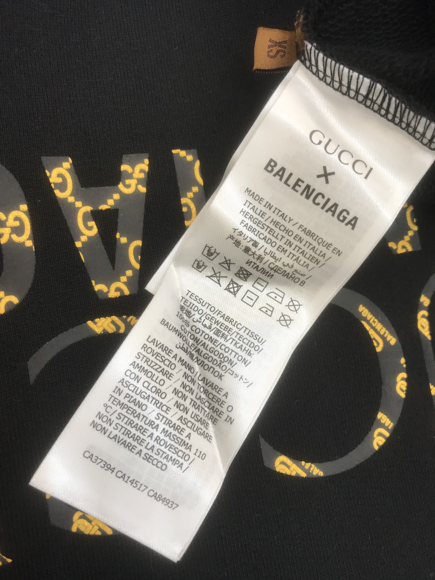 Balenciaga & Gucci Sweatshirt in Black