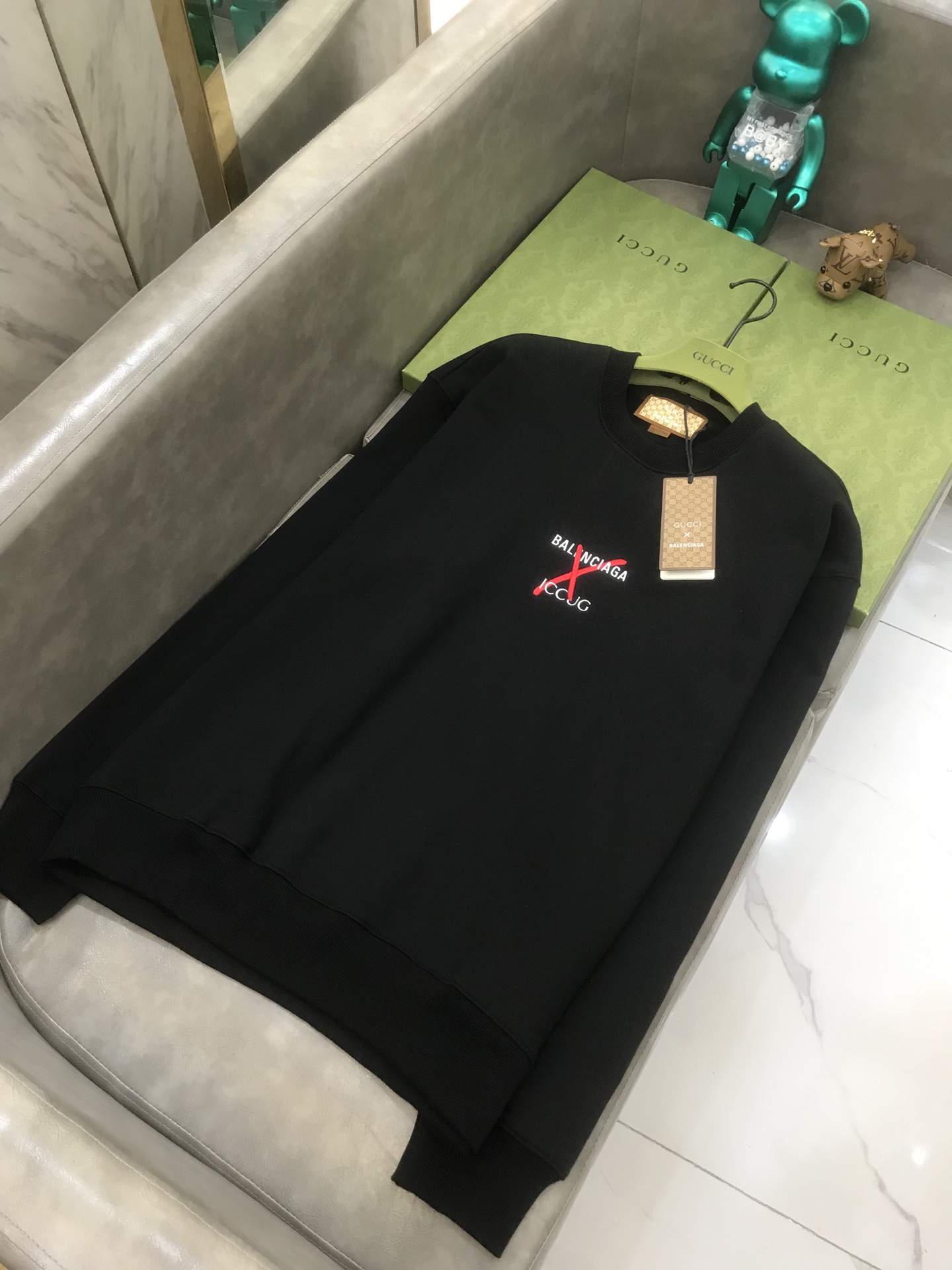 Balenciaga & Gucci Sweatshirt in Black