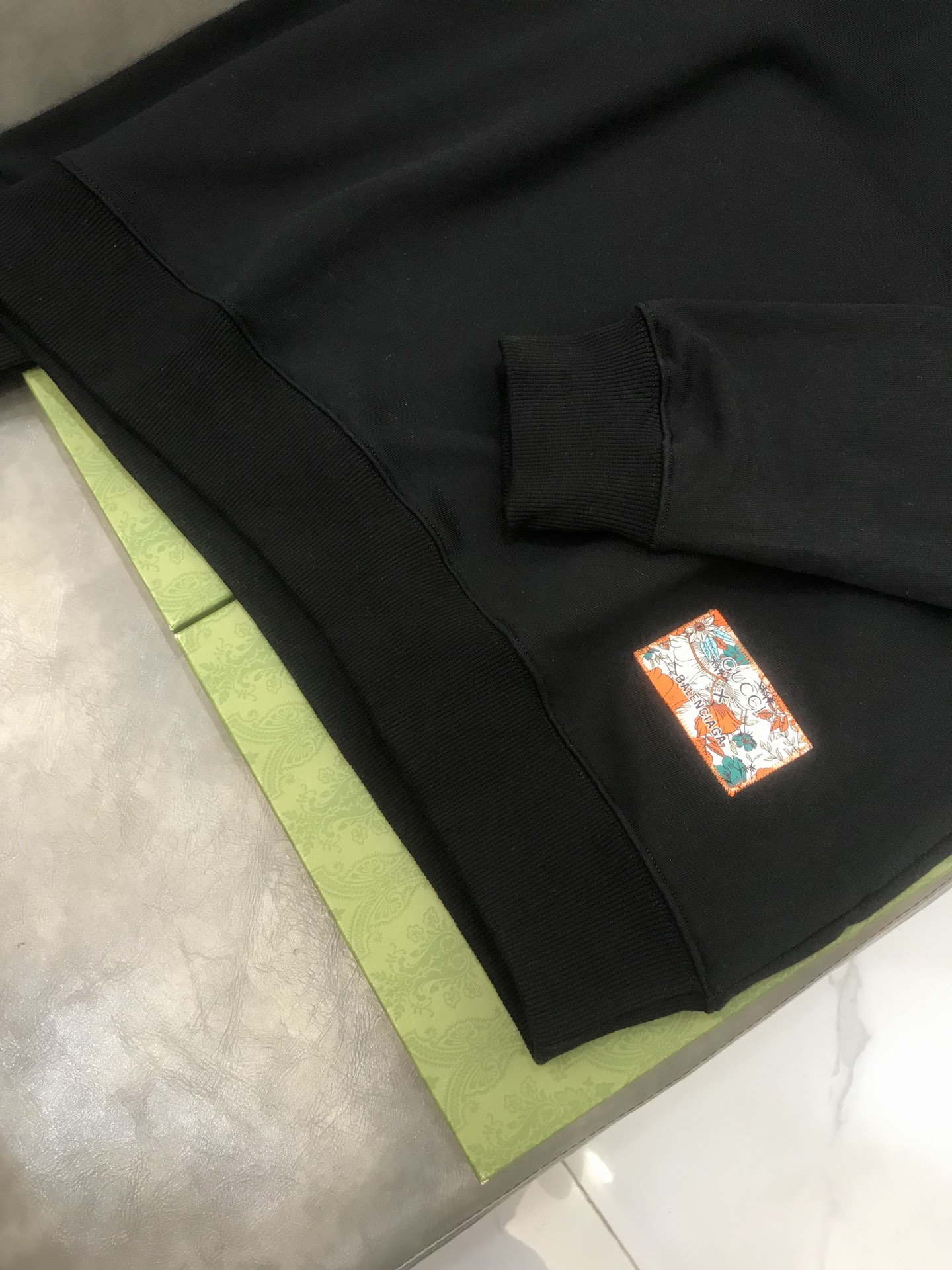 Balenciaga & Gucci Sweatshirt in Black