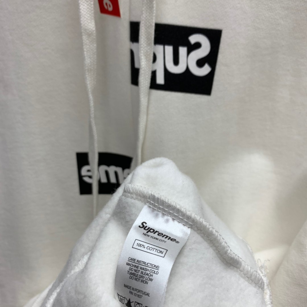 Supreme Prefect Quality/Comme des Garons Shirt 18fw Split Box Logo Hooded Hoodie MC280025