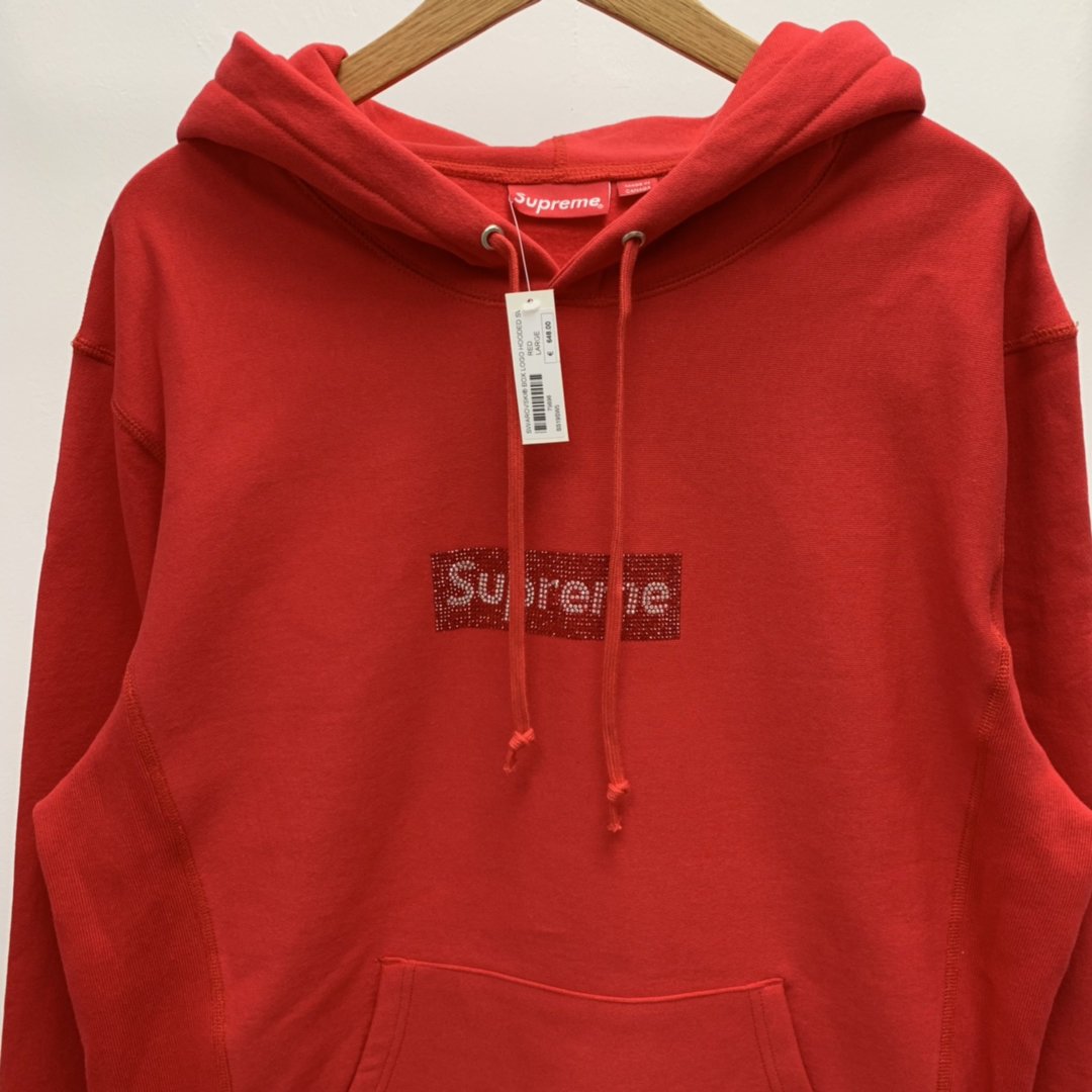 Supreme Prefect Quality x Swarovski Box Logo Hooded Hoodie MC280038