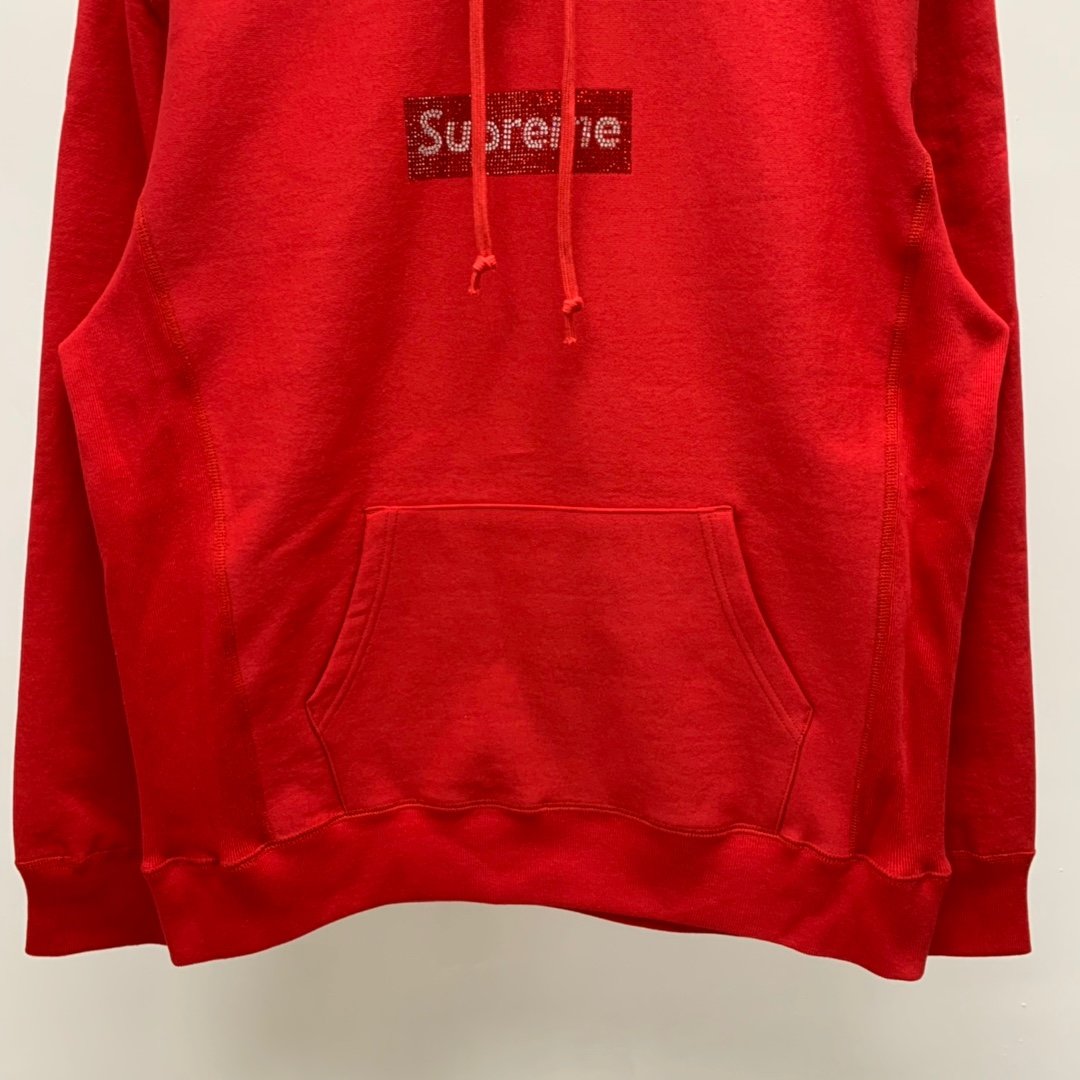 Supreme Prefect Quality x Swarovski Box Logo Hooded Hoodie MC280038