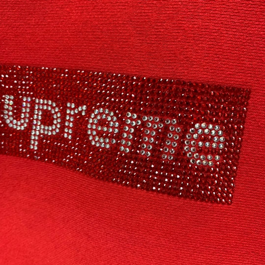 Supreme Prefect Quality x Swarovski Box Logo Hooded Hoodie MC280038