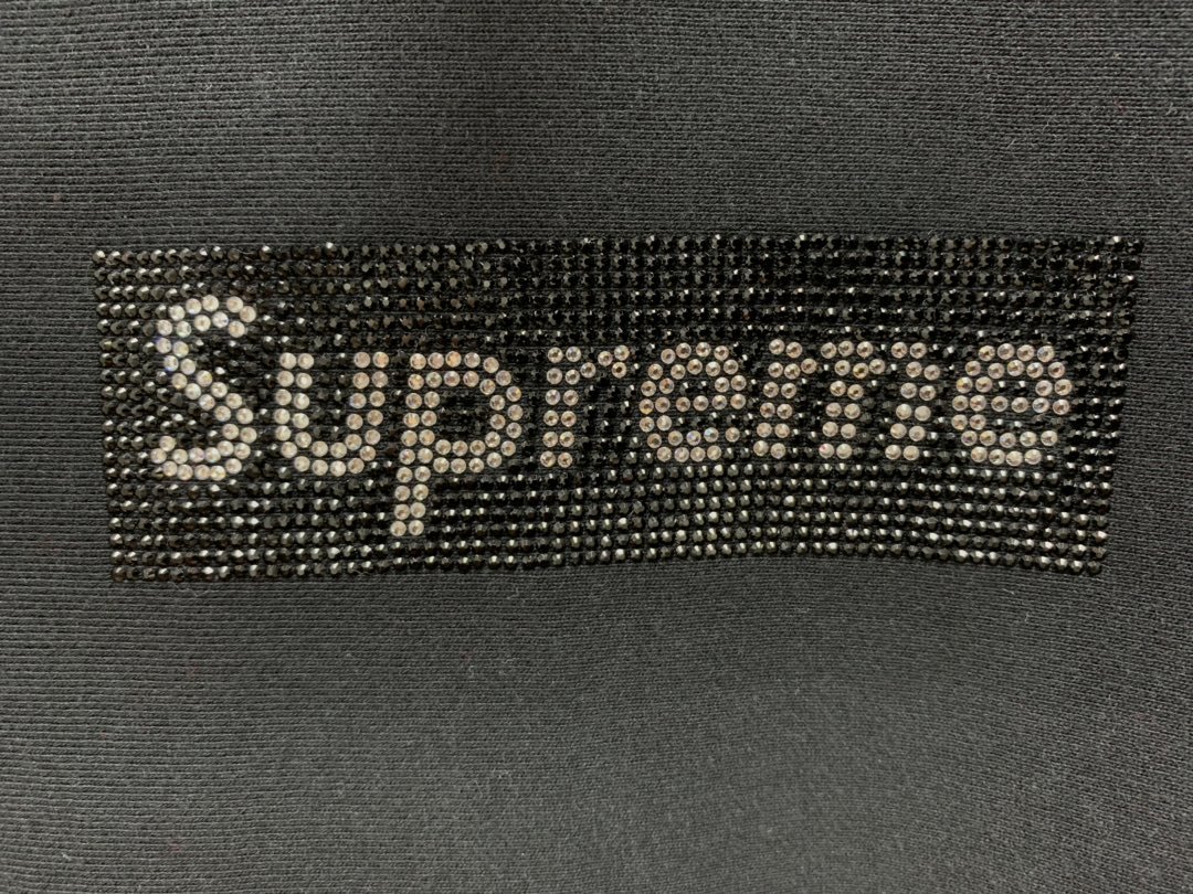 Supreme Prefect Quality x Swarovski Box Logo Hooded Hoodie MC280001