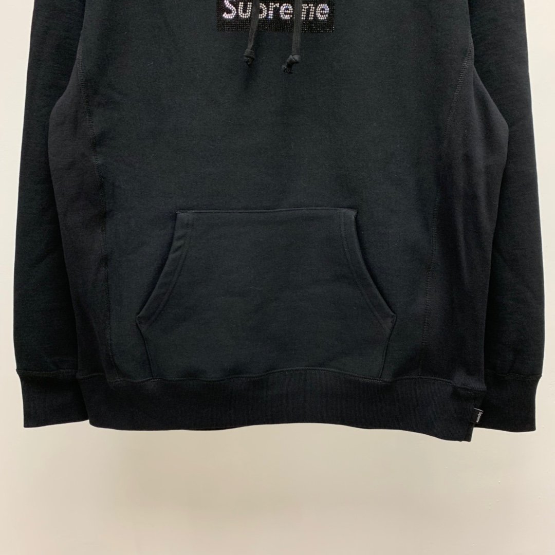 Supreme Prefect Quality x Swarovski Box Logo Hooded Hoodie MC280001