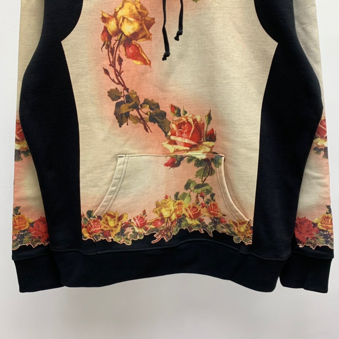 Supreme Prefect Quality x Jean Paul Gaultier 19ss Floral Print Hooded Hoodie MC280026