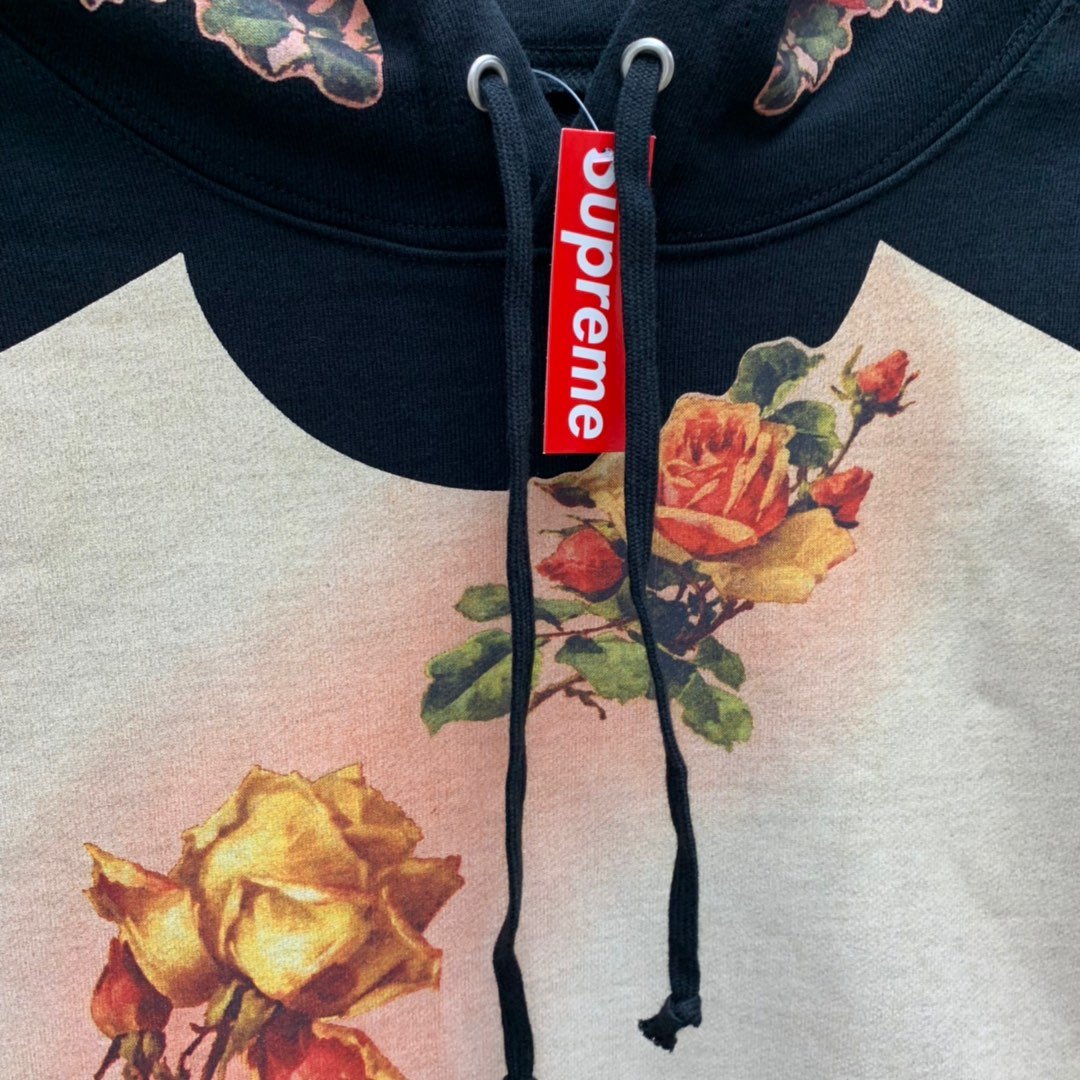 Supreme Prefect Quality x Jean Paul Gaultier 19ss Floral Print Hooded Hoodie MC280026