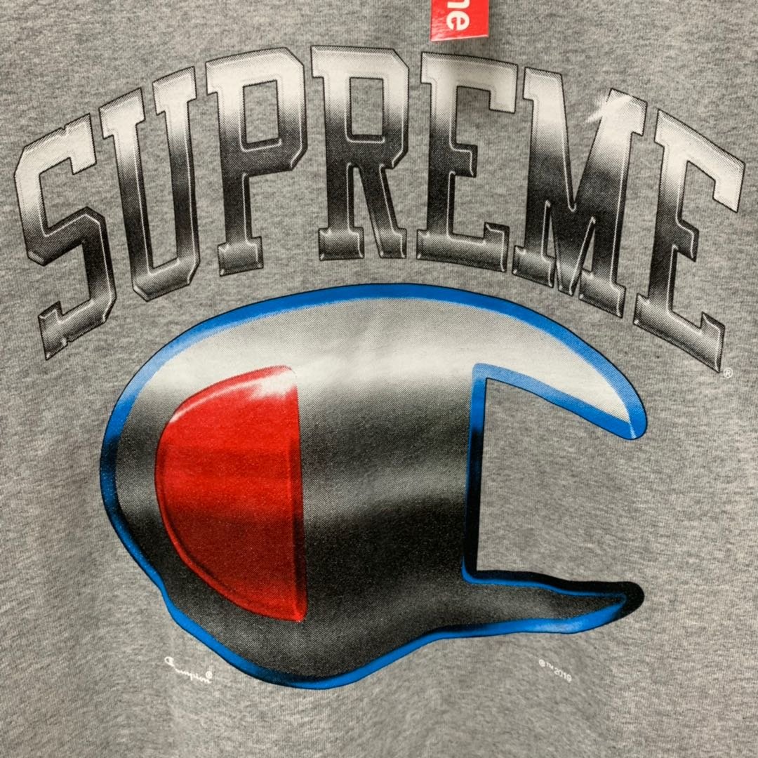 Supreme Prefect Quality x Champion 19ss Chrome Crewneck MC280007