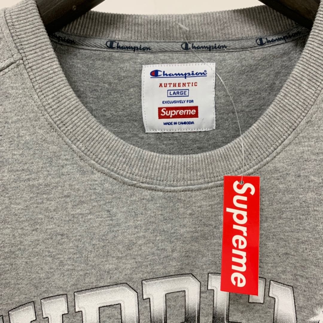 Supreme Prefect Quality x Champion 19ss Chrome Crewneck MC280007