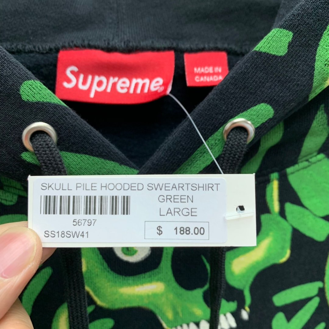Supreme Prefect Quality 18ss Skull Pile Hooded Suit MC280004
