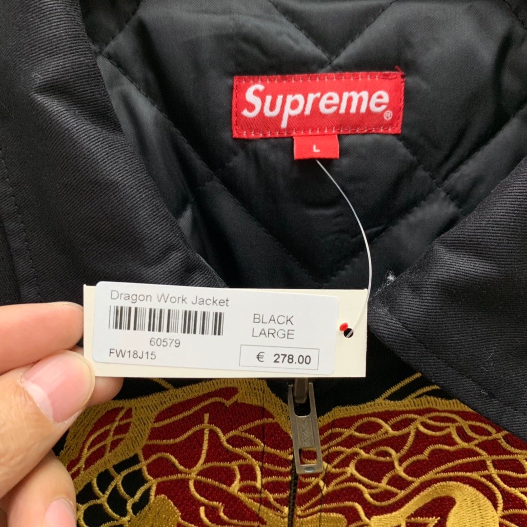 Supreme Prefect Quality 18fw Dragon Work Jacket MC280044